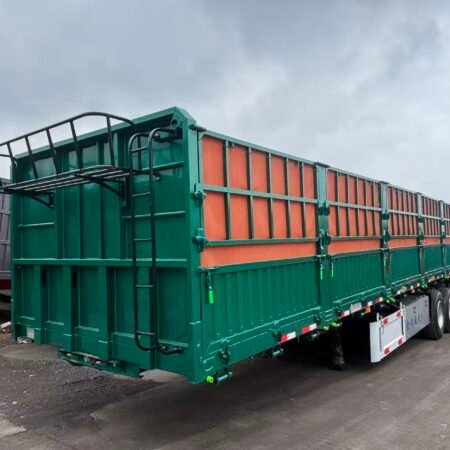 3-Axle 13m Fence Side Tipper Semi Trailer | For Bulk Cargo Export to Central Asia