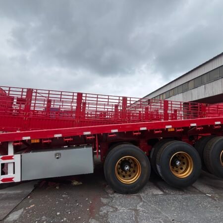 3-Axle 40ft Flatbed Semi Trailer | Heavy Duty for Container & Bulk Cargo Export